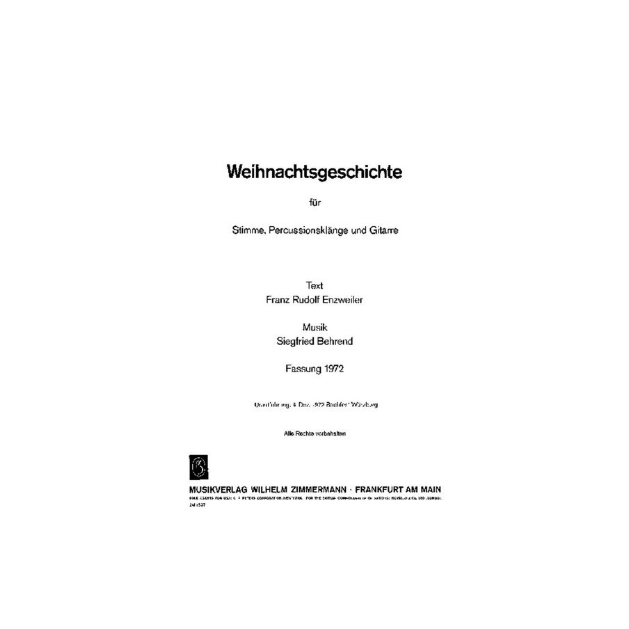 Weihnachtsgeschichte 