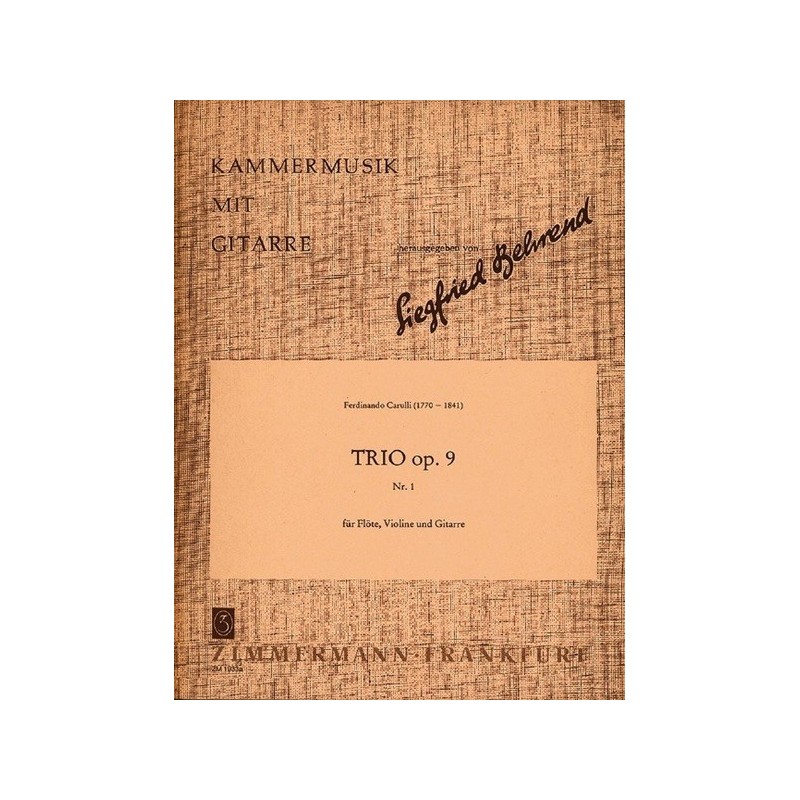 Trios op. 9/1 Heft 1 