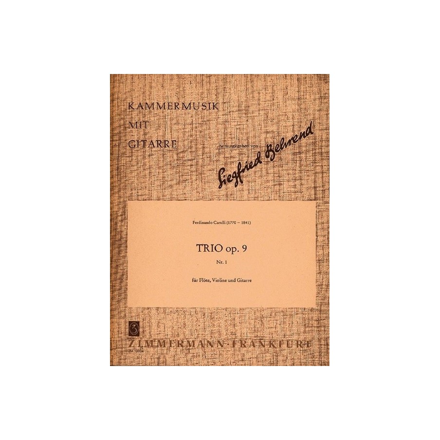Trios op. 9/1 Heft 1 