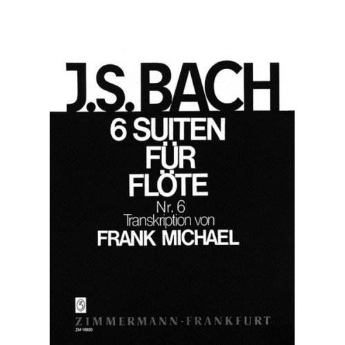 Suite No 6 In D Major Bwv 1012