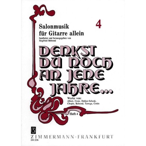 Denkst du noch an jene Jahre Heft 4 