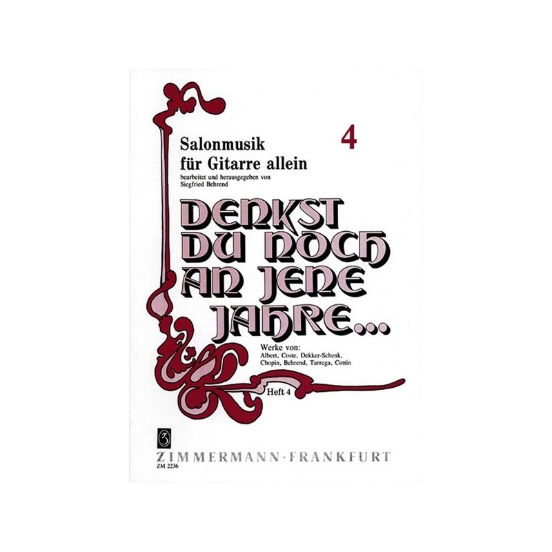 Denkst du noch an jene Jahre Heft 4 