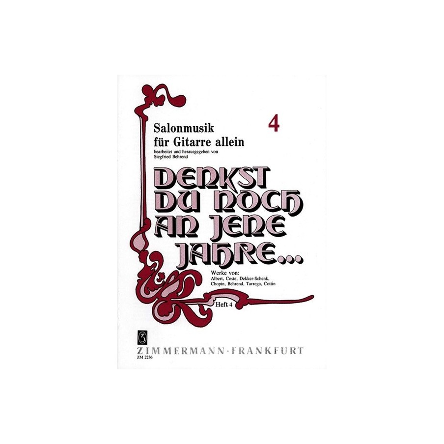 Denkst du noch an jene Jahre Heft 4 