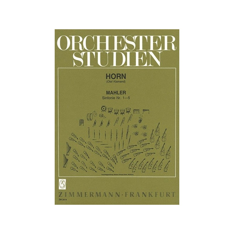 Orchesterstudien Mahler Sinfonien 1-5 