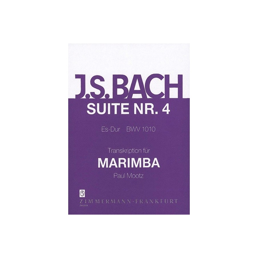 Suite 4 Bwv1010 