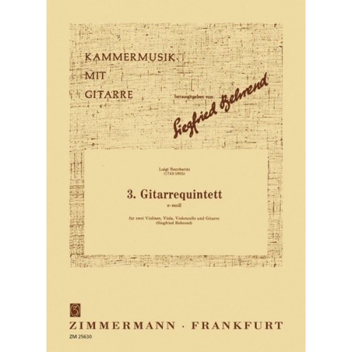 Drittes Quintett e-Moll 