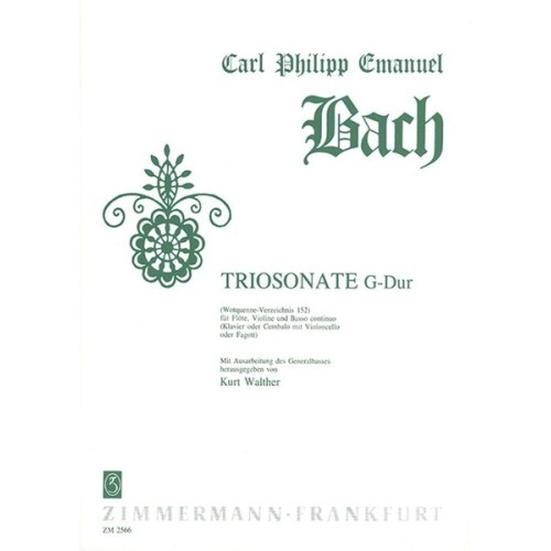 Triosonate G-Dur Wq 152 