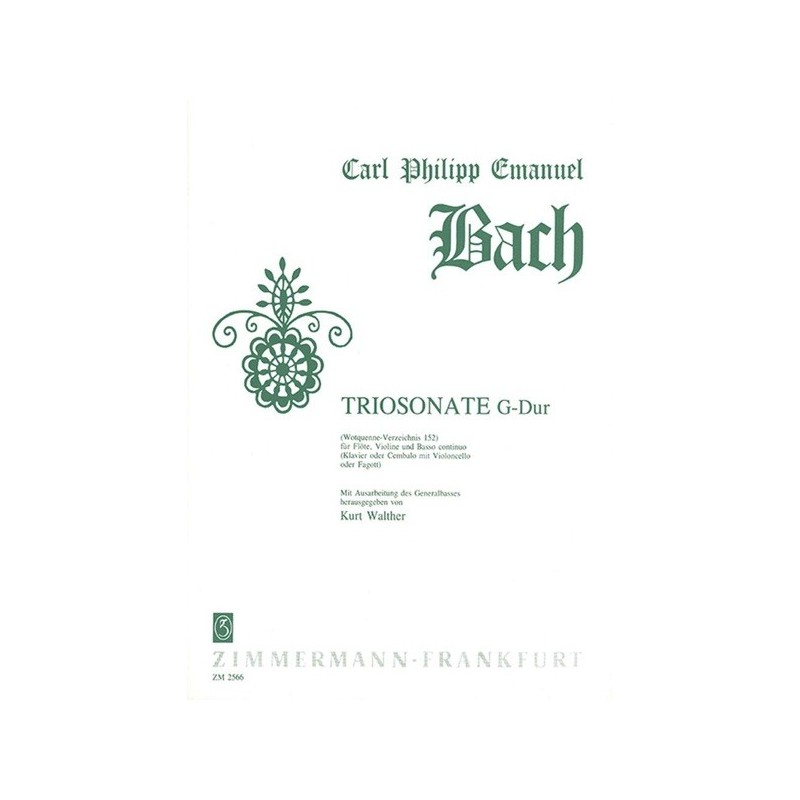 Triosonate G-Dur Wq 152 