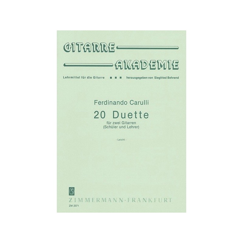 20 Duette (Schüler und Lehrer) 