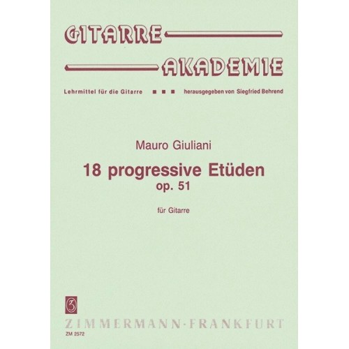 18 progressive Etüden op. 51