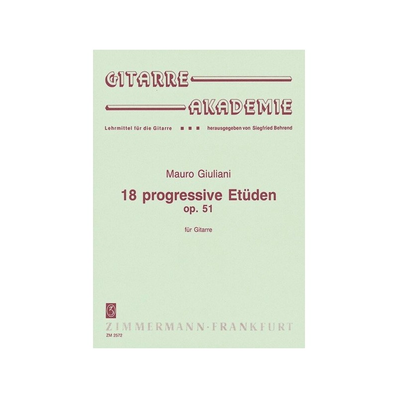 18 progressive Etüden op. 51 