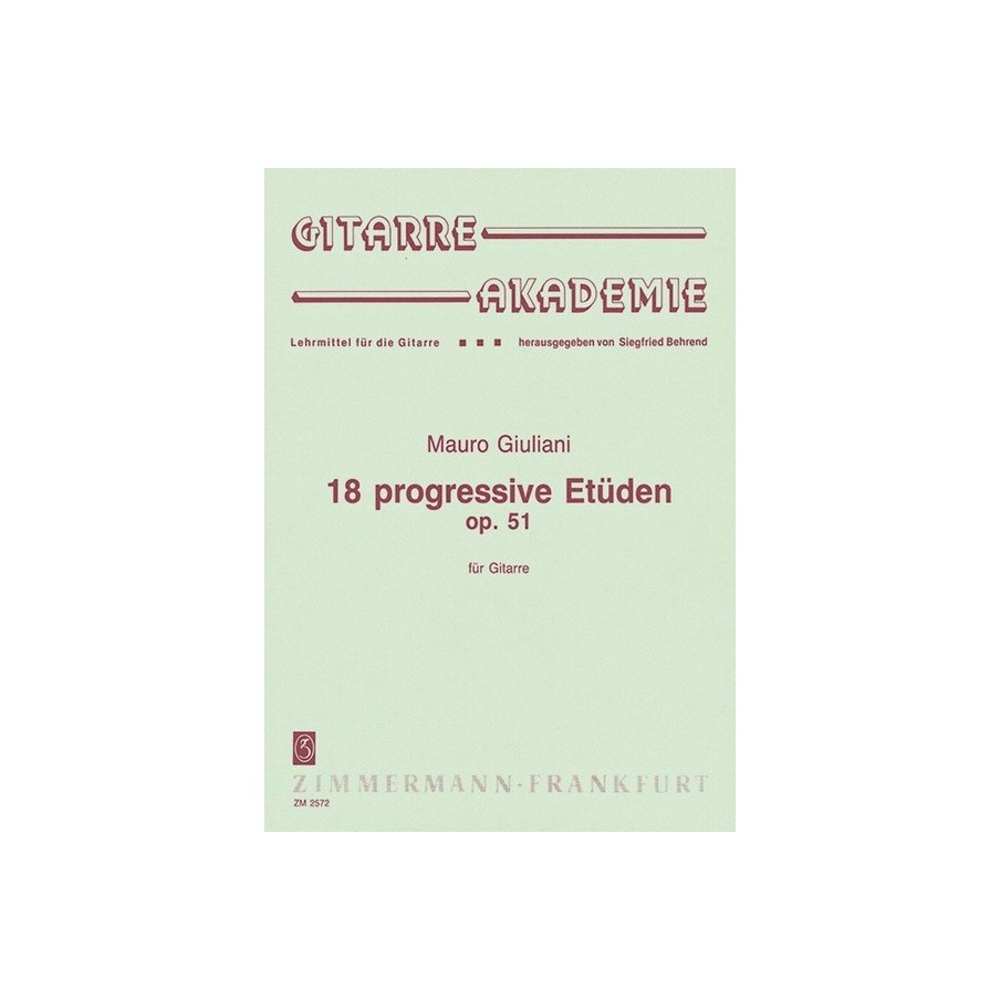 18 progressive Etüden op. 51 
