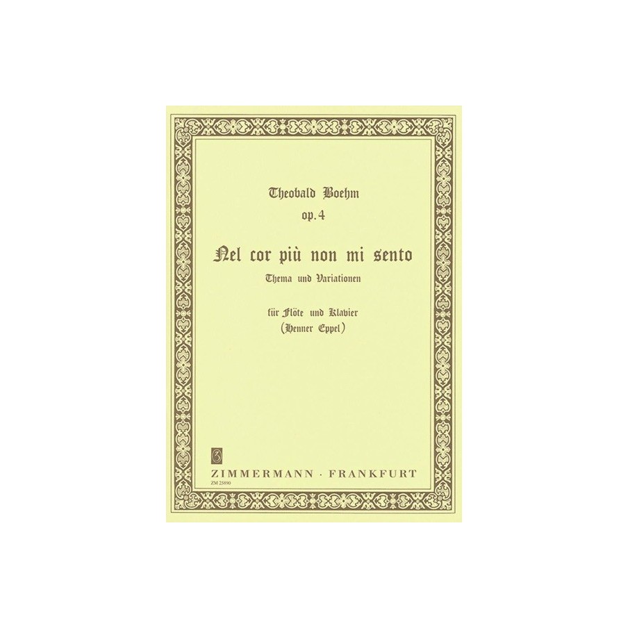 Nel Cor Piu Non Mi Sento Op.4 