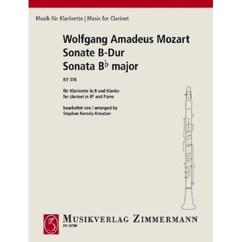 Sonate in B-Dur KV 378