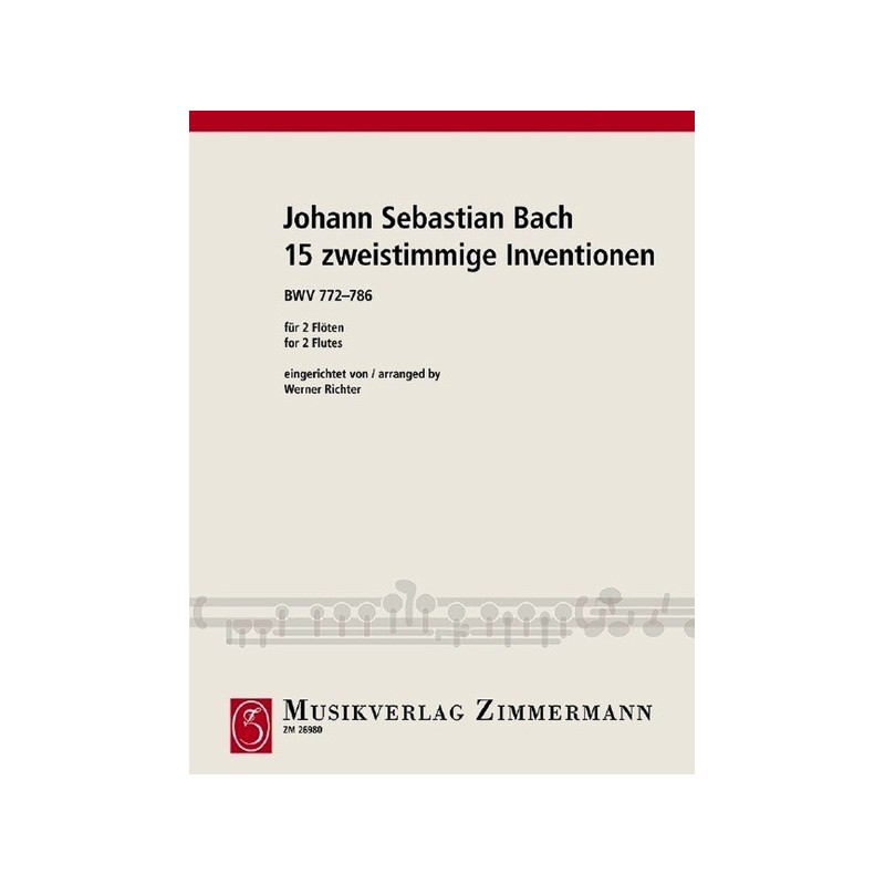 15 Two-Part Inventions BWV 772-796 