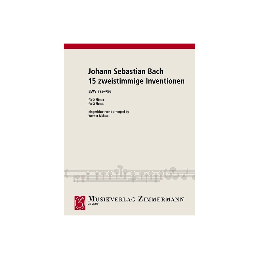15 Two-Part Inventions BWV 772-796 