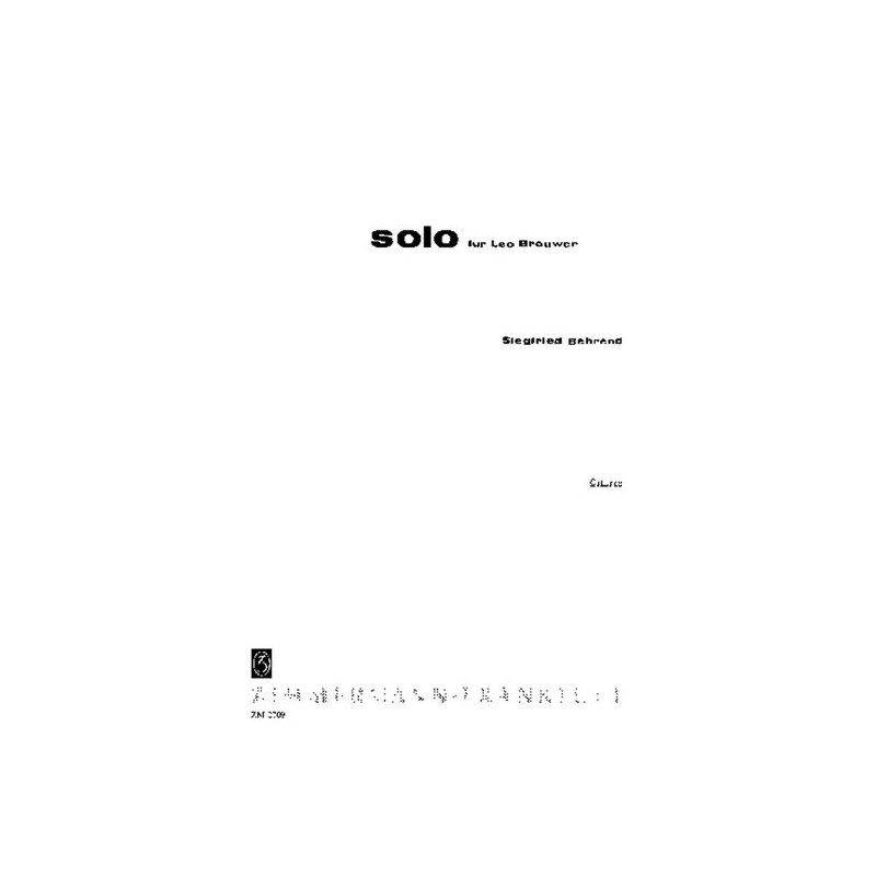Solo für Leo Brouwer 