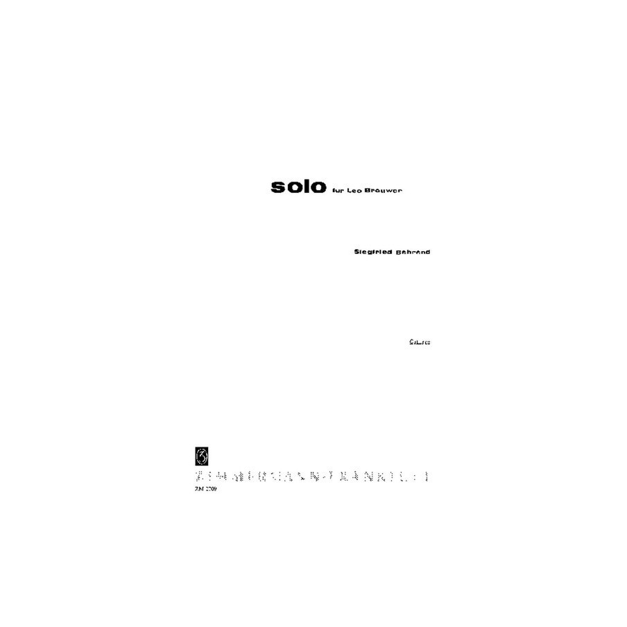 Solo für Leo Brouwer 