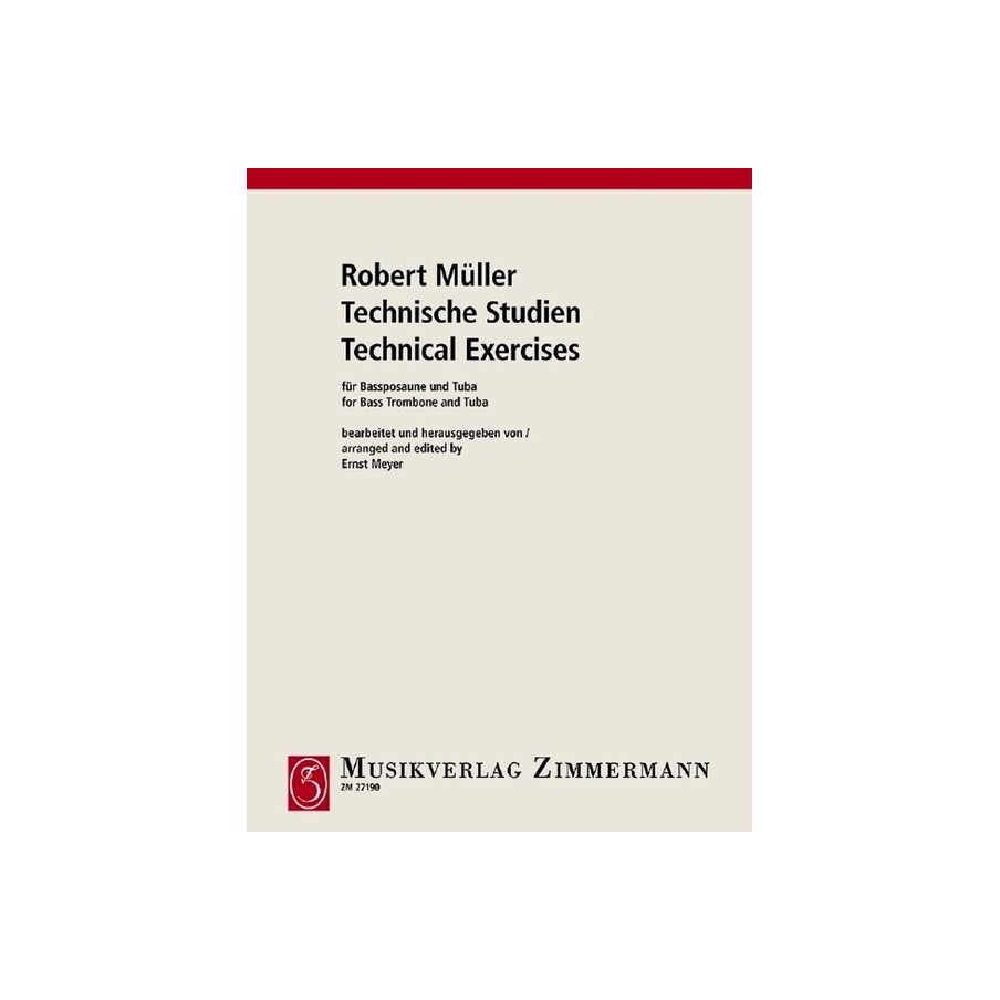 Technische Studien für Bassposaune und Tuba 