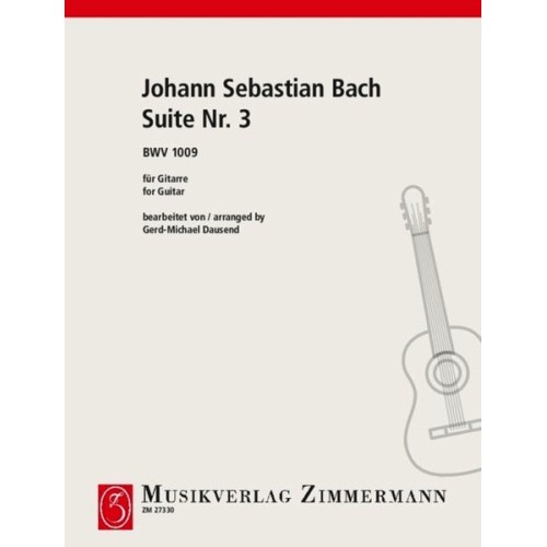Suite No 3 BWV 1009 For Guitar