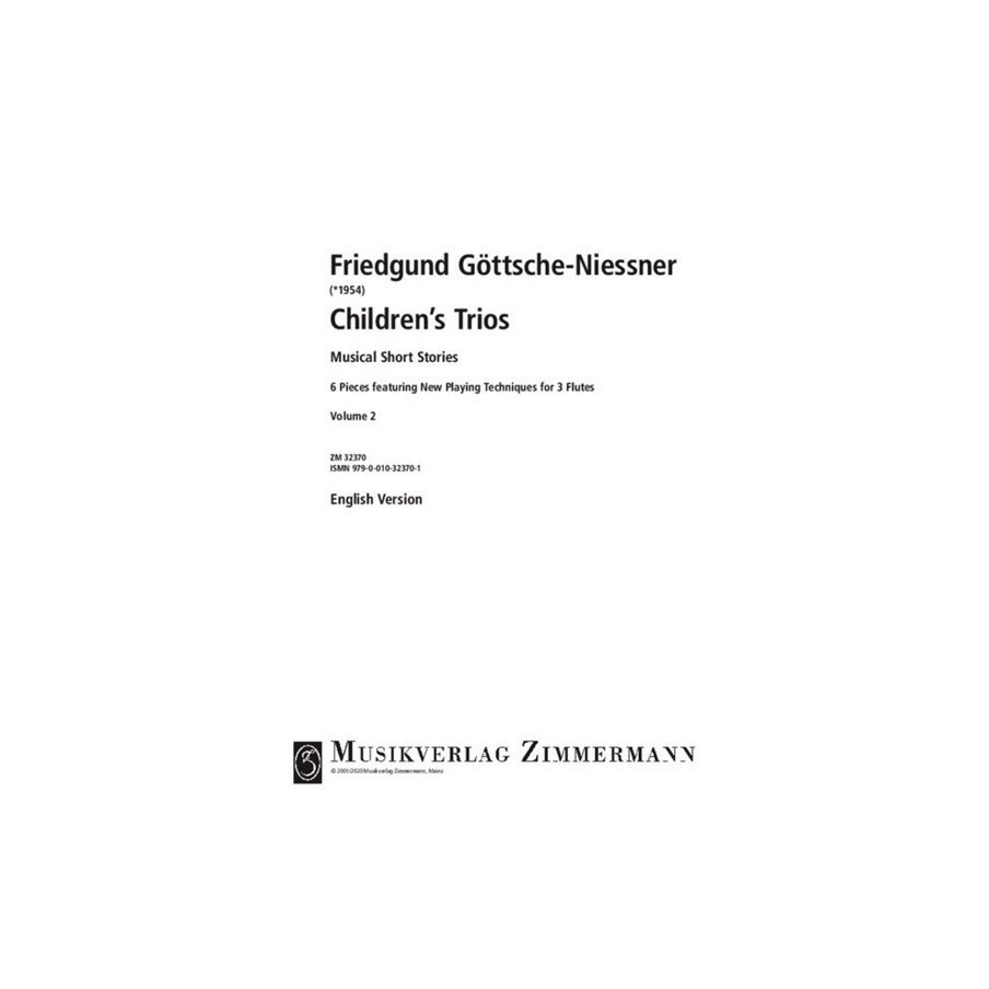 Kindertrios Heft 2: Musikalische Kurzgeschichten 