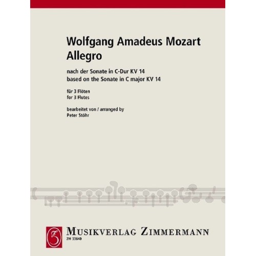 Allegro nach der Sonate C-Dur KV 14 