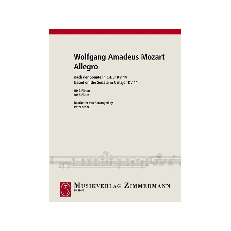 Allegro nach der Sonate C-Dur KV 14 