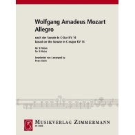 Allegro nach der Sonate C-Dur KV 14 