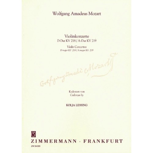 Kadenzen Zu Den Violinkonzerten 