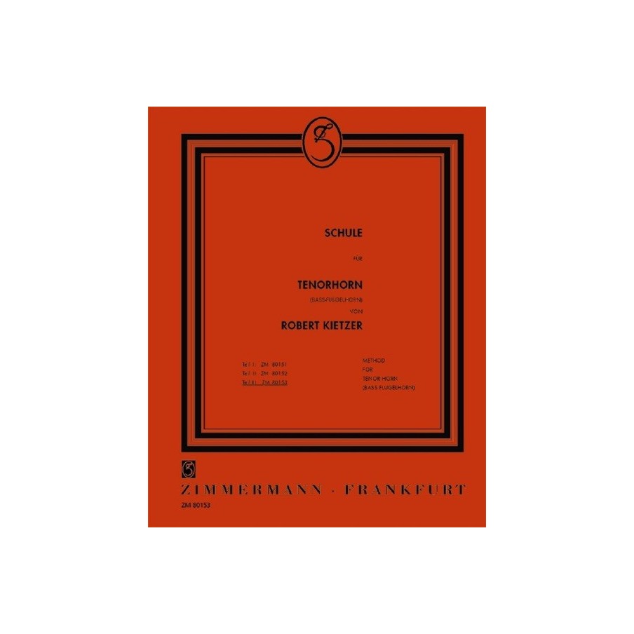 Schule für Tenorhorn (Bass-Flügelhorn) Teil 3 