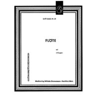 Grifftabelle für Flöte (4 Klappen) 