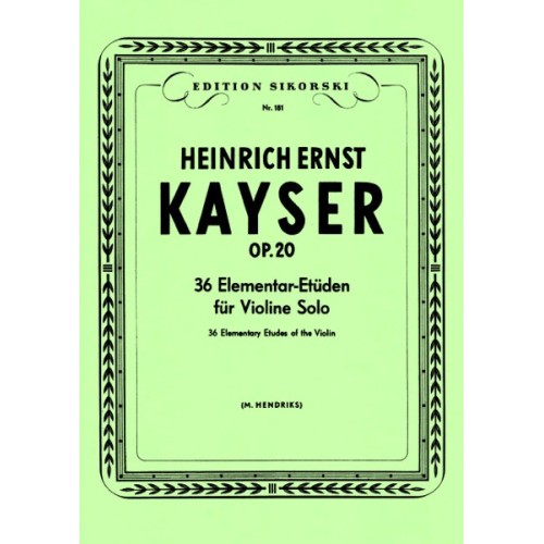 36 Elementar-Etüden op. 20